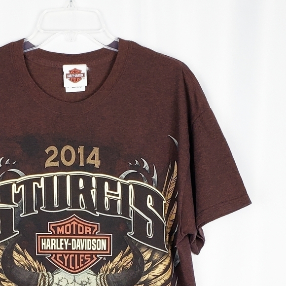 HARLEY DAVIDSON Sturgis bull skull tee - Picture 2 of 7